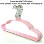 TOPIA HANGER Non Slip Hanger, Adult Space Saving Metal & Rubber Coating Clothes Hangers, Laundry Metal Hangers, Pink Shirt Hangers 20 Pack, CT12P