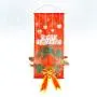 STOBOK Christmas Hanging Decoration Xmas Tree Wreath Ornament Cloth Outdoor Indoor Merry Christmas Door Hanger Porch Sign Holiday Party Supplies (Random Style)