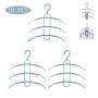 HJYPYJ Magic Hanger,Multi-Layer Non-Slip Magical Hangers,Household ABS Windproof Hanger,Space-Saving Organizer Hangers, Not Easily Deformed/Blue / 10 pcs