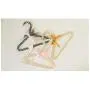 SAASNY Children Kids Pearl Beaded Bowknot Clothes Hangers with Trouser Bar Hangers,（Pack of 20） Pink Ideal for Home and Shops