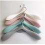 10pcs Random Color Plastic Non-Slip Wide Shoulder Clothes Hangers Thick Wedding Dress Shirt Suit Clothing