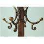 Coat Rack Leqi Coat Rack Floor European Style Hanger Indoor Hanger Ash Wood Clothes Rack White Clothes Hanger Hanger Brown Multifunctional Hanger (Color : Brown)