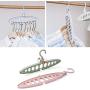MEIYIN 360 Rotation Multifunction Space Saving 9-Hole Magic Clothes Hanger Closet Coat Hanger with Hook