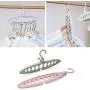MEIYIN 360 Rotation Multifunction Space Saving 9-Hole Magic Clothes Hanger Closet Coat Hanger with Hook