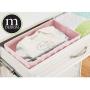mDesign Soft Fabric Polka Dot Dresser Drawer and Closet Storage Organizer for Child/Kids Room, Nursery, Playroom - Divided Organizer Bin - Textured Print, 3 Pack - Pink/White mDesign Soft Fabric Polka Dot Dresser Drawer and Closet Storage Organizer for Child/Kids Room, Nursery, Playroom - Divided Organizer Bin - Textured Print, 3 Pack - Pink/White