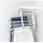 5pcs Random Color Pants Rack Shelves Stainless Steel Multi-Functional Wardrobe Magic Hanger Clothes Closet Belt Holder 5pcs Random Color Pants Rack Shelves Stainless Steel Multi-Functional Wardrobe Magic Hanger Clothes Closet Belt Holder