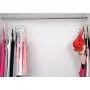 Giftol Tank Tops Hanger Metal Folding Space Saving Hanger Closet Organizer for Tank Tops, Cami, Bras, Bathing Suits, Belts, Ties（4 Pack）