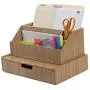 Bamboo Large Drawer Plus Desktop All-in-One Organizer for File Folders, Notepads, Pens, Stationary Items, Small Electronics and More Bamboo Large Drawer Plus Desktop All-in-One Organizer for File Folders, Notepads, Pens, Stationary Items, Small Electronics and More