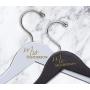 Personalized Bridal Hangers, Custom Wedding Hanger with Bow, Wooden Bridesmaid Hangers, Wedding Dress Hanger for Bride and Groom (White, Center Only + Laser Engraving) Personalized Bridal Hangers, Custom Wedding Hanger with Bow, Wooden Bridesmaid Hangers, Wedding Dress Hanger for Bride and Groom (White, Center Only + Laser Engraving)