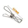 Fwaytech Extra Large Clothes Pins Stainless Steel 3.5inch Clothes Peg Metal Clips,Cord Clothes Bag Pins Utility Clips for Laundry Clothes Line Home/Office 12 Pack (C-C)