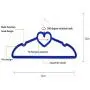 FuLov Space Saving Hangers Velvet Pack of 10 Non-Slip Adult Heart Shaped Super Slim 360 Degree Swivel Hook Grooved for Home Office Dorm,Blue