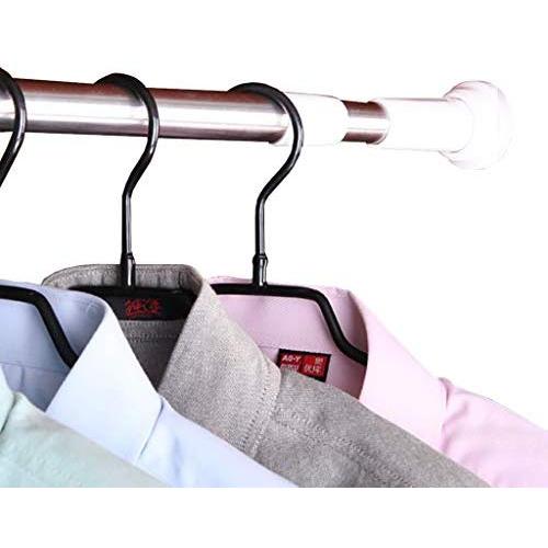 Floating Shelves Silver Closet Hardware Retractable Clothes Rail Bathroom Pole Closet Pole Clothing Finishing Rack Clothes Hanger, Free Punching Adjustable Length Industrial Wall Frame