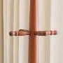 HTDZDX Free Standing Coat Hat Rack Stand with 3 Tiers 9 Hooks, Multifunctional Clothes Hanger Heavy Duty Hall Tree Stand Hanger - White/Wood Color (Color : A)