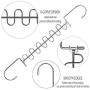 Giftol Metal Space Saving Hangers 12 Slots New Version Hanger Magic Cascading Hanger Closet Wardrobe Clothes Organizer(4 Pack) Giftol Metal Space Saving Hangers 12 Slots New Version Hanger Magic Cascading Hanger Closet Wardrobe Clothes Organizer(4 Pack)