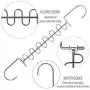 Giftol Metal Space Saving Hangers 12 Slots New Version Hanger Magic Cascading Hanger Closet Wardrobe Clothes Organizer(4 Pack)