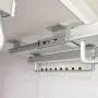 YGLight Hanger Steel Ball Track Has-Been Tens Wardrobe Clothes Organizer Rack Tensile Tests Load Capacity Abs Plastic (Size : 12.1inch/308mm)