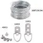 ECKJ Picture Hanging Kit 15 Pcs D Ring Picture Hangers 2 Hole 15 Pcs D Ring Picture Hangers 1 Hole 45 Pieces Screws with 100 Feet Picture Hanging Wire Supports up to 30 lbs ECKJ Picture Hanging Kit 15 Pcs D Ring Picture Hangers 2 Hole 15 Pcs D Ring Picture Hangers 1 Hole 45 Pieces Screws with 100 Feet Picture Hanging Wire Supports up to 30 lbs