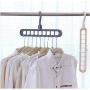 Multi-Port Support Circle Clothes Hanger Clothes Drying Rack Multifunction Plastic Scarf Clothes Hangers Hangers Storage Racks 10pcs Random Color