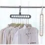 Multi-Port Support Circle Clothes Hanger Clothes Drying Rack Multifunction Plastic Scarf Clothes Hangers Hangers Storage Racks 10pcs Random Color