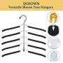 DOIOWN Blouse Tree Hangers Clothes Hangers Non Slip Space Saving Stainless Steel Shirt Hangers Coats Hangers Closet Organizer (2, Black)
