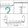 4PCS Magic Cloth Hanger Hangers Rack Hooks Metal Closet Organizer for Home Save Space