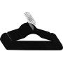 Utopia Home Premium Non-Slip Velvet Hangers (Pack of 50) - Heavy Duty - Coat Hangers - Pant Hangers - Black