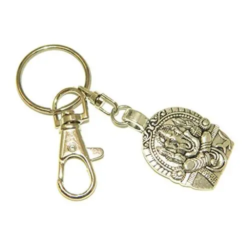 Jeannieparnell 018 - Elephant God Keyring Ganesha Ganesh God Keyring Bag Hanger Charm Handmade