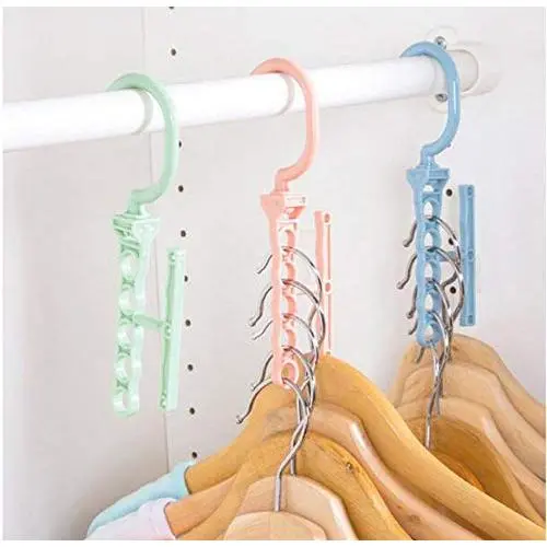 10pcs Random Color Hanger for Clothes Modern Style, One Hanger Can Hold 5 Clothing Suit, for Clothes Collector and Beautiful Lady Save Wardrobe Space 10pcs Random Color Hanger for Clothes Modern Style, One Hanger Can Hold 5 Clothing Suit, for Clothes Collector and Beautiful Lady Save Wardrobe Space