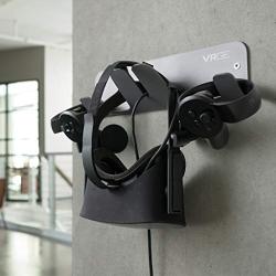 VRGE VR Wall Mount Storage Stand Hook - For Oculus Rift, Rift-S, Quest, HTC Vive, Vive Pro, Playstation VR, Valve Index, Vive Cosmos and Mixed Reality Headsets