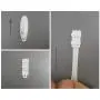 30-Hooks, Utility Hooks Value Pack, White, Wall Hangers Without Nails Replacement for Command Hooks, Organize Damage-Free