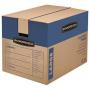 Bankers Boxes SmoothMove Prime Moving Boxes, Tape-Free, FastFold Easy Assembly, Handles, Reusable, Large, 24 x 18 x 18 Inches