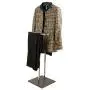 Mind Reader Stainless Steel Valet Suit Rack Stand, Dark Brown Mind Reader Stainless Steel Valet Suit Rack Stand, Dark Brown