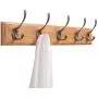 Wall Mounted Clothes Hanger Coat Rack Bamboo Robe Towel Keys Holder 5 Hooks 24inches Bamboo Natural Wall Mounted Clothes Hanger Coat Rack Bamboo Robe Towel Keys Holder 5 Hooks 24inches Bamboo Natural