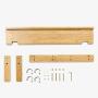 WZP Clothing Display Rack Hanger Wall Hanging Wall Bedroom Bag Rack,Entrance Hall Porch Hook Wall Coat Rack Floor Entry Rack Bearing Strong/As Shown / 87CM