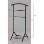 Kings Brand Furniture - Amos Metal Suit Valet Rack Stand Organizer, Black