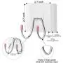 CGBE Adhesive Hooks Wall Hooks for Hanging Heavy Duty 13LB Transparent Seamless Hooks Waterproof and Oil Proof for Kitchen Bathroom (Five Pices) CGBE Adhesive Hooks Wall Hooks for Hanging Heavy Duty 13LB Transparent Seamless Hooks Waterproof and Oil Proof for Kitchen Bathroom (Five Pices)