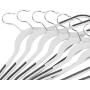 LEMY 50PCS/Lot Non-Slip Plastic Hangers Ultra Lightweight Closet Clothes Organizer with Non Slip Stripes,No Sticky Velvet,Great for Dress,Skirts,Sweater,Coat