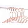 Cocomaya 17 Inch Heavy Duty Rose Gold Metal Clothes Hanger, Coat Hanger, Suit Hanger, Dress Hanger with Big Notches Pack of 10