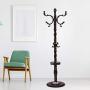 Q_Entryway Furniture Retro Clothes Rack Nordic Coat Stand Simple Hat Coat Rack Living Room Bedroom Floor Hanger Hall Office Clothes Tree Hall Trees