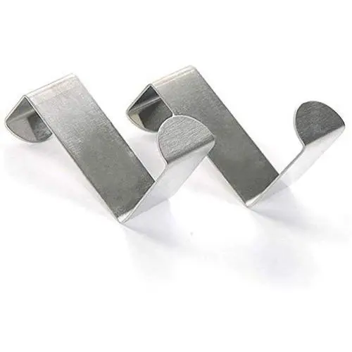 Over The Door Hook Stainless Steel, Beokey Cabinet Clothes Hanger Kitchen Organizer Z Hooks Storage Organizer Rack Holder Tools,Set of 2, (2pcs) Over The Door Hook Stainless Steel, Beokey Cabinet Clothes Hanger Kitchen Organizer Z Hooks Storage Organizer Rack Holder Tools,Set of 2, (2pcs)