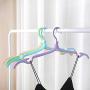 HNIWDJ Set of 10 Clothes Hangers Travel Portable Plastic Hangers Simple Folding Hangers No Trace Clothes Hanging Racks Indoor Airer (Color : Red)