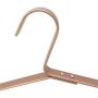 KOOBAY 6Pack 16.5inch Rose Gold Color King Size Non Slip Aluminum Laundry Hangers Clothes Storage Suit Coat Hangers with Anti-Slip Strips