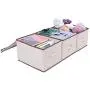 Amborido Bins Drawers Storage Orgarnaizer Dustproof Boxs 3 Pack Beige Amborido Bins Drawers Storage Orgarnaizer Dustproof Boxs 3 Pack Beige