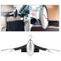 Akozon Car Coat Hanger Universal Jacket ABS Foldable Seat Back Clip Suit Trousers Coat Clothes Hanger