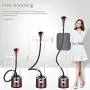 HWZXBCC Garment Steamer Vertical Garment Steamer, Household Double Bar Steam Hanging Ironing Machine Ironing Clothes, Large Capacity Water.Clothes Steamer