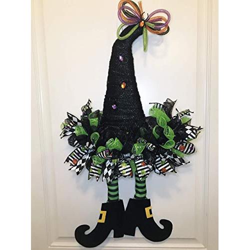 Halloween Door Hanger, Witch Door Hanger, Halloween Wreath, Front Door Decor,