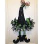 Halloween Door Hanger, Witch Door Hanger, Halloween Wreath, Front Door Decor,