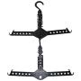 Auntwhale Clothes Hanger Closet Complete Multifunction Dual Magic Foldable Hanger for Clothes Shirts Sweaters Coat Organizer Dress Hanger Hook Drying Rack