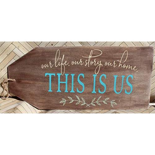 This is Us Wooden Door Hanger Tag