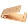 M-TOP Headphone Holder Wall Mounted Coat Hanging Hooks Aluminum Alloy Foldable Towel Hanger Waterproof Retractable Hanger Holder Clothes Hanger for Bathroom Kitchen Garage Home,Gold,4packs